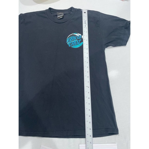 Santa Cruz Skateboards Logo Graphic T-Shirt Waves Optima Tag BoysSize M - Picture 6 of 7